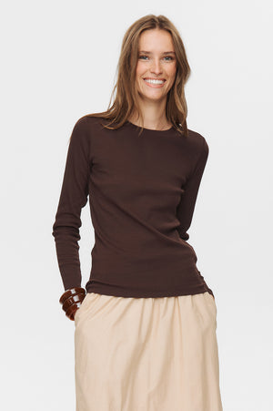 Numph - Nuriley tee - Black Coffee