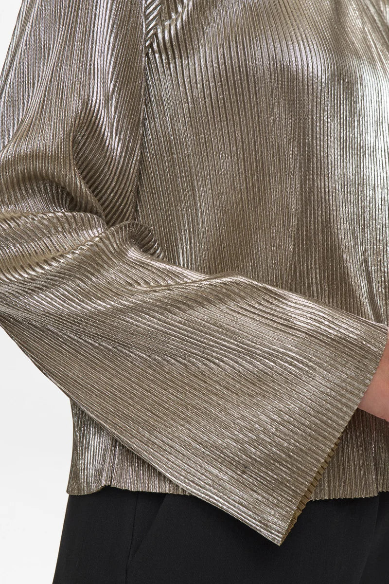 Numph - Nujiva Cropped Blouse - Champagne