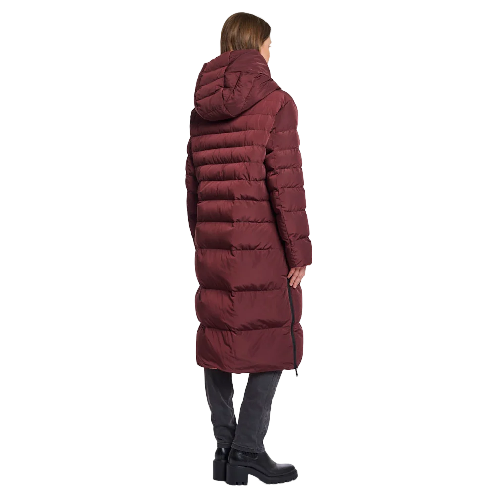 Rino & Pelle - Keila Reversible Long Coat - Chocolate Bean & Orange