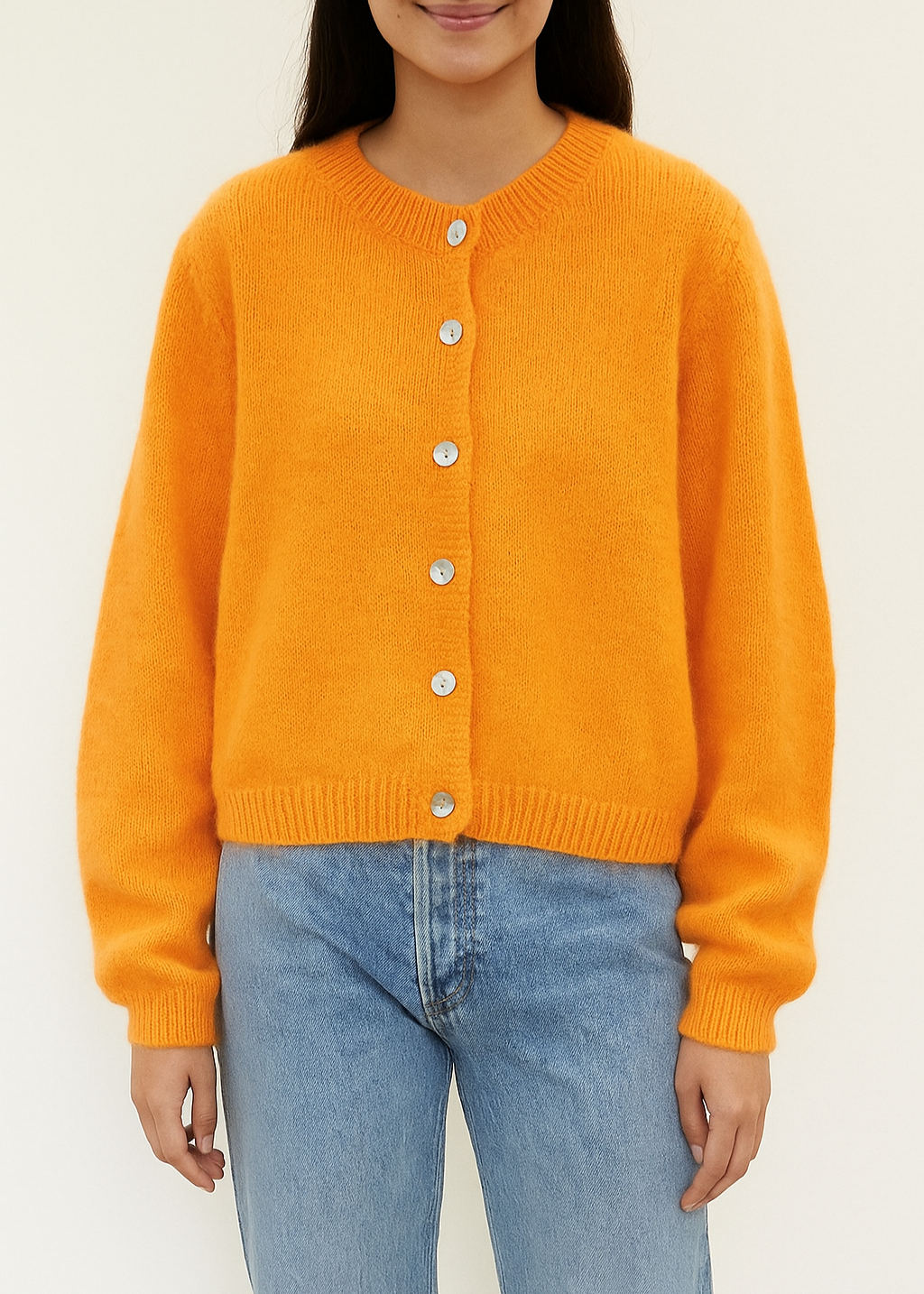 Mae - Apricot Cardi