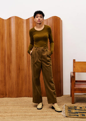 FRNCH - Phantom Trousers - Ocre