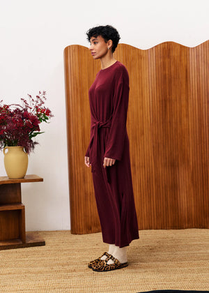 FRNCH - Valeriane Burgundy Dress