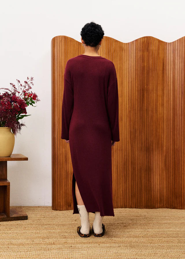 FRNCH - Valeriane Burgundy Dress