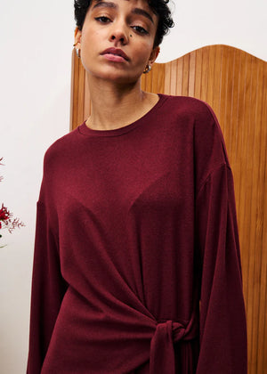 FRNCH - Valeriane Burgundy Dress