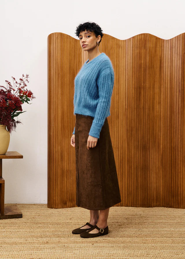 FRNCH - Glaieul Skirt - Ice Brown