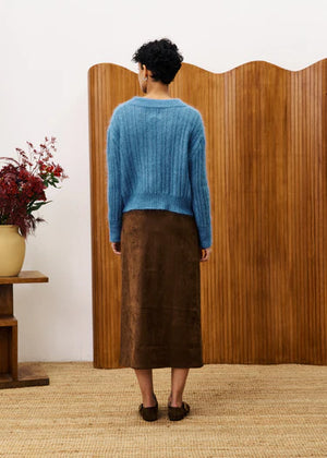 FRNCH - Glaieul Skirt - Ice Brown