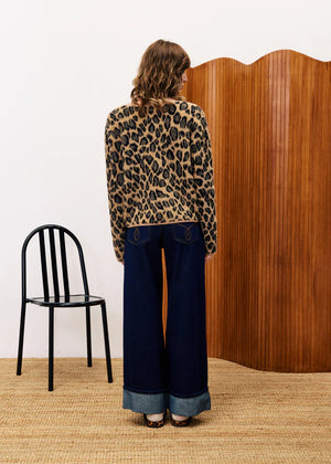 FRNCH - Begonia Cardigan - Leopard
