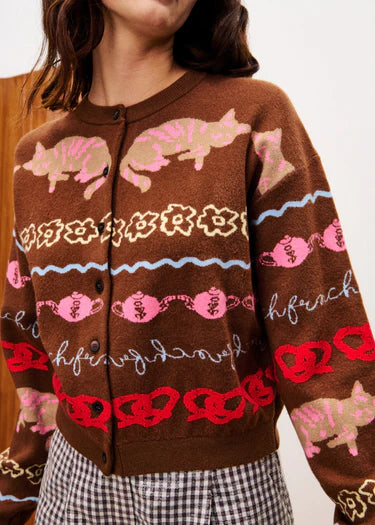 FRNCH - Abyssin Cardigan - Marron Glace