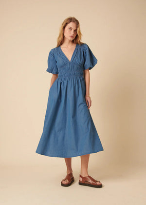 Nobody's Child - Sunni Dress - Light Denim