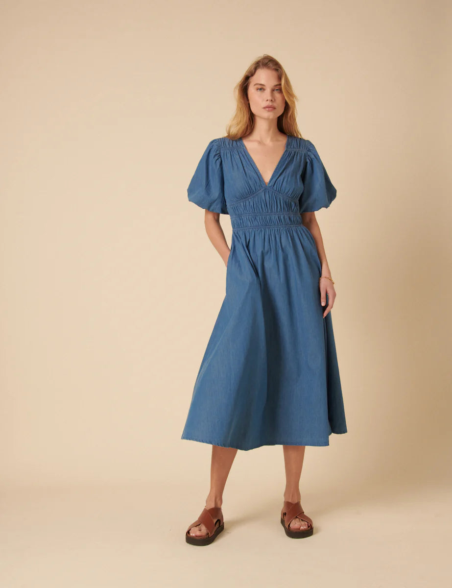 Nobody's Child - Sunni Dress - Light Denim