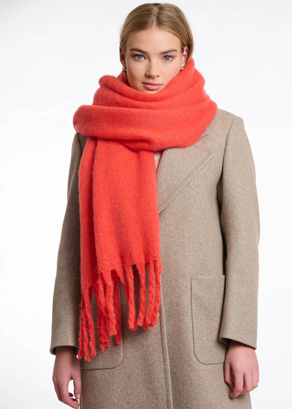Rino & Pelle - Gella Scarf - Bright Coral