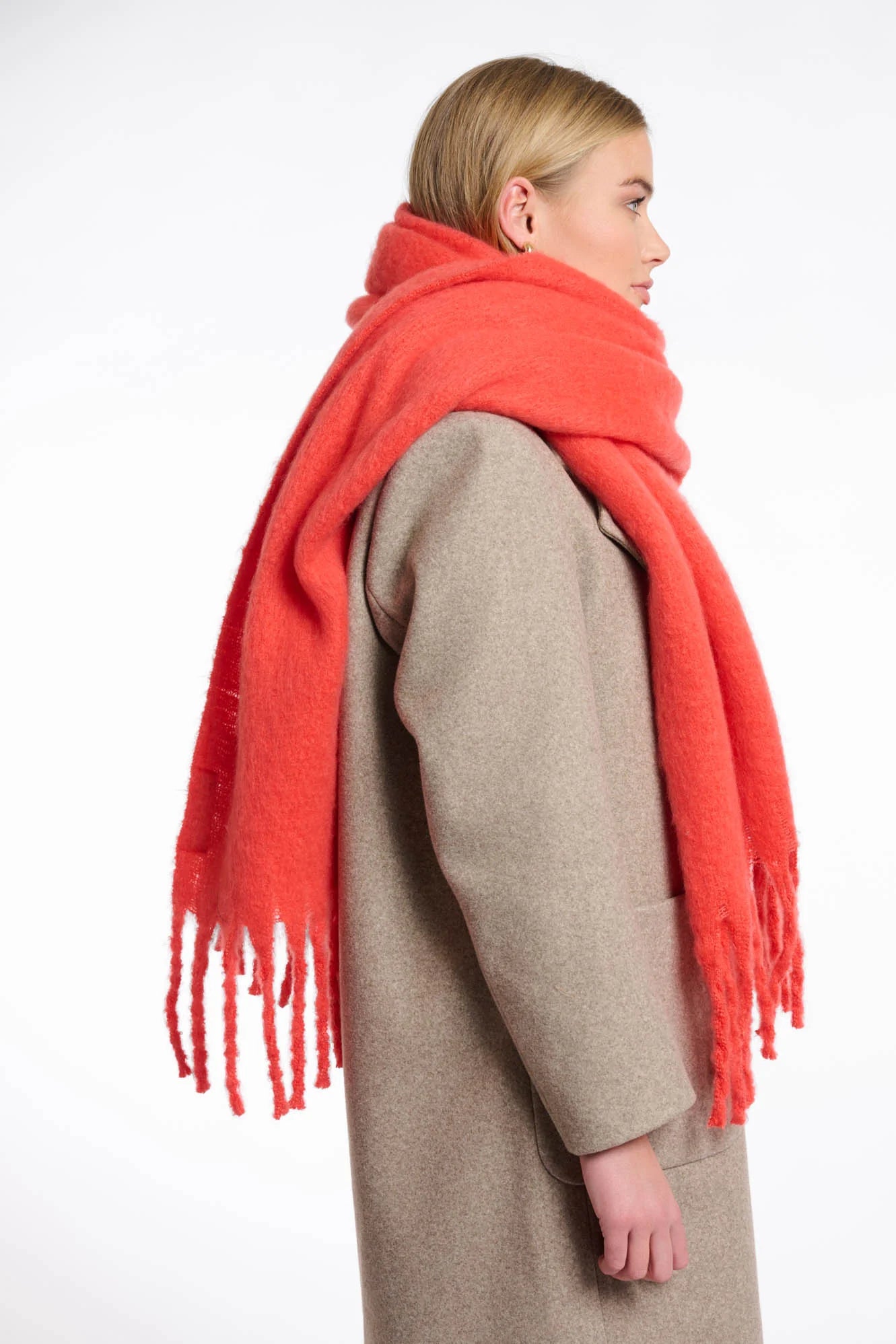 Rino & Pelle - Gella Scarf - Bright Coral