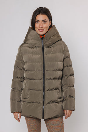 Rino & Pelle - Reversible Short Coat - Hunter and tango