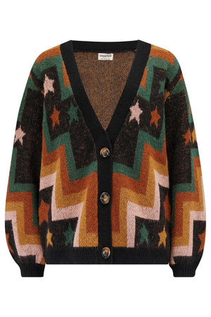 Sugarhill - Morgana Cardigan - Multi, chevron & stars