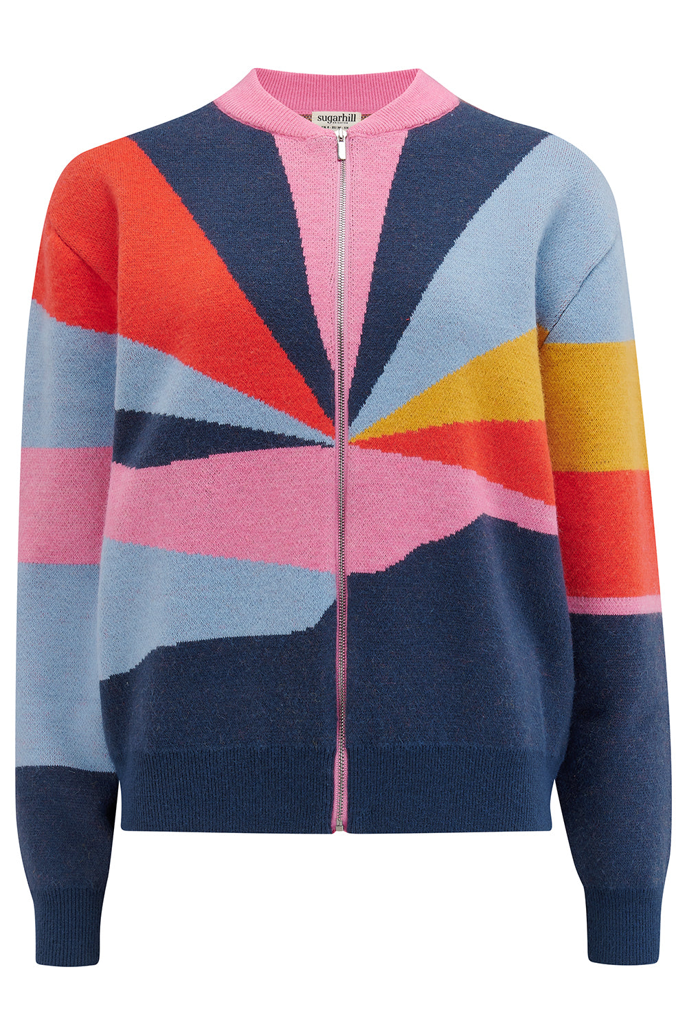 Sugarhill - Solana Knitted Bomber- Multi Sunways