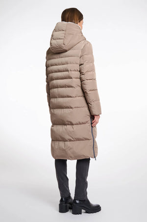 Rino & Pelle - Keila Fur Long Padded Coat - Toffee