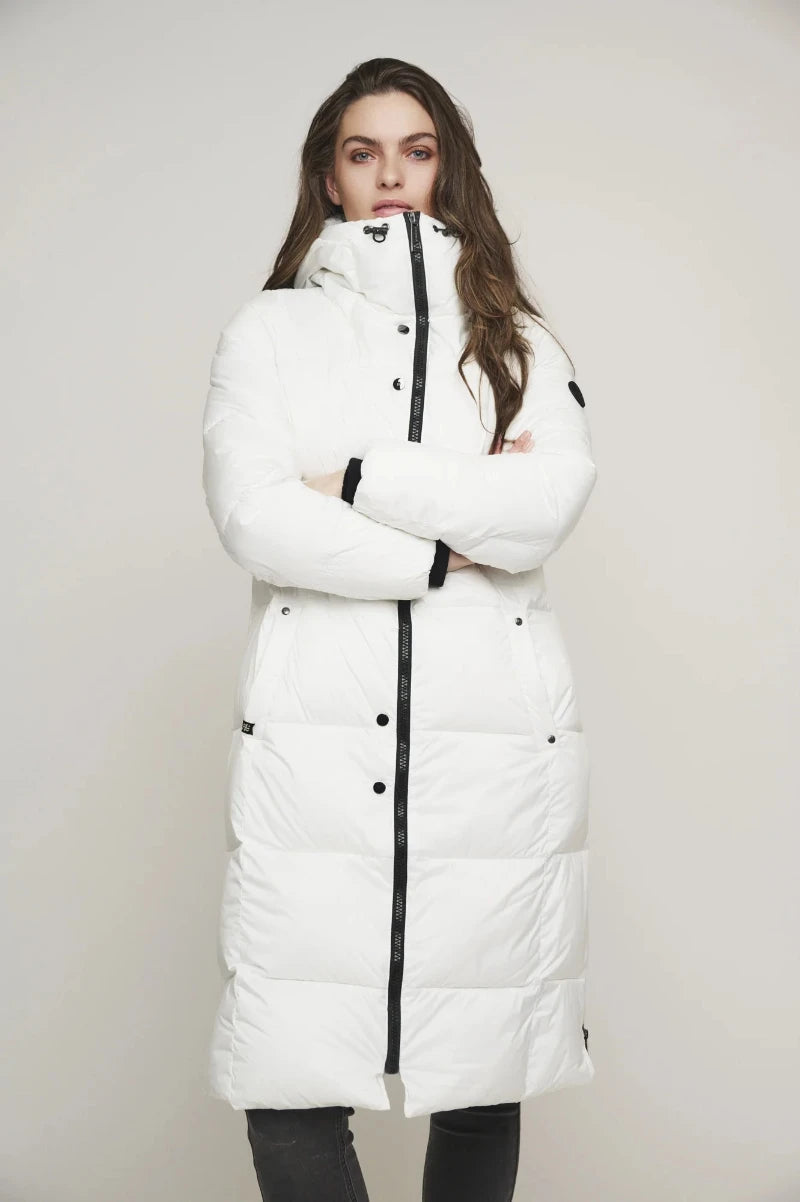 Rino & Pelle - Rosana Long Hooded Coat - Snow White