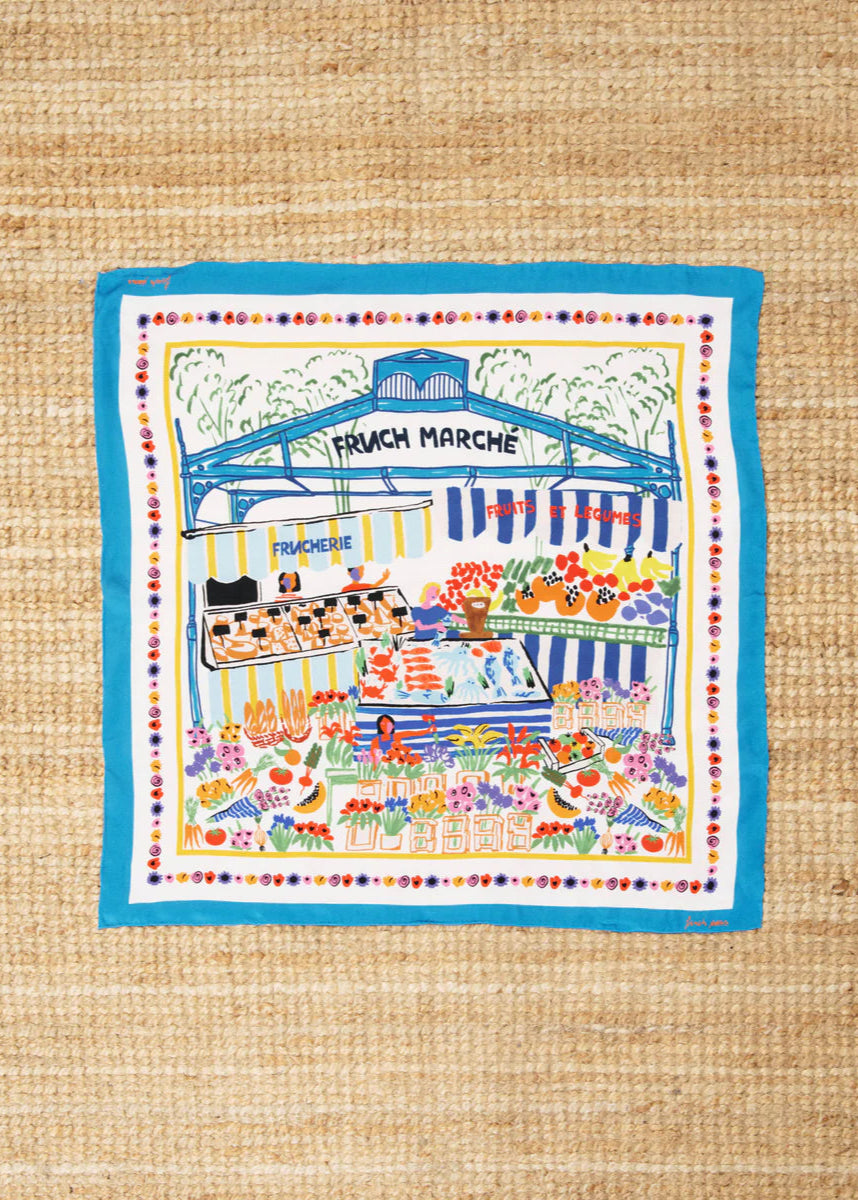 FRNCH - Oceana Silk Scarf - Marche Blanc