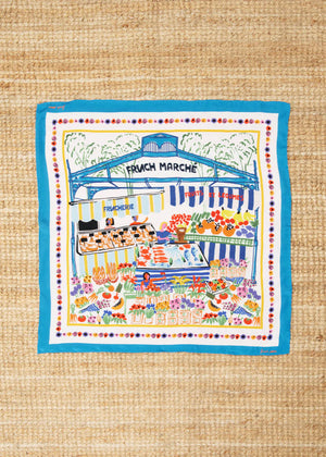 FRNCH - Oceana Silk Scarf - Marche Blanc