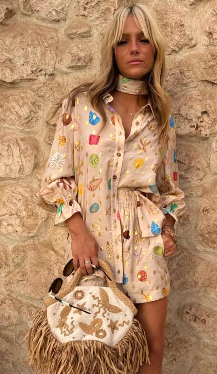 NFD - Cream Shell Geanie Shirt