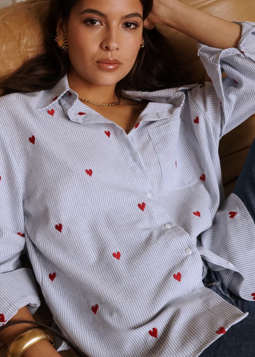 April  -Striped Shirt