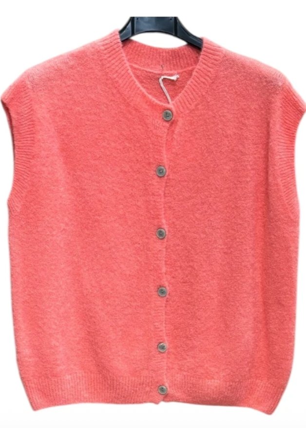 Will - Coral Sleeveless Knit
