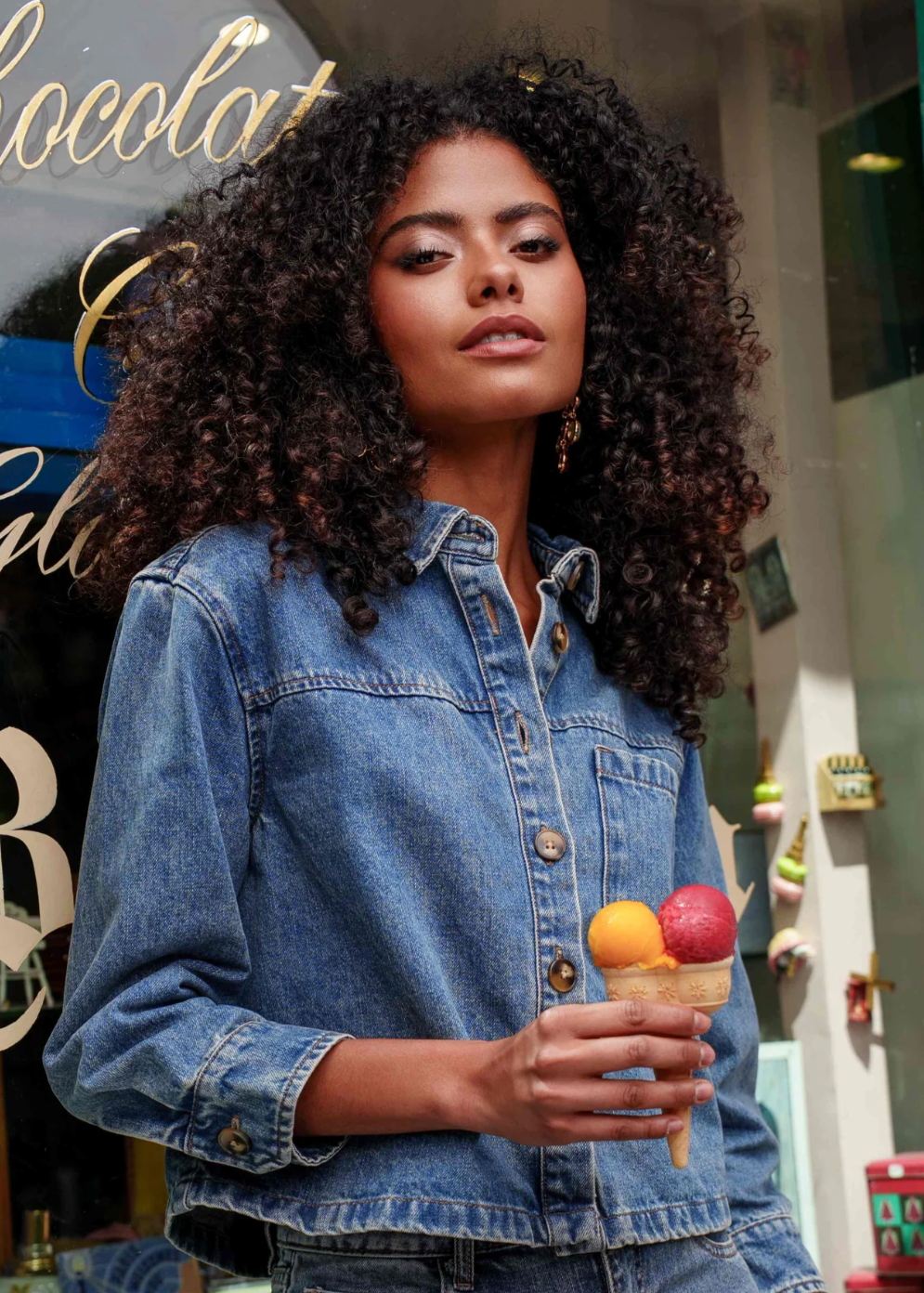 Cali Denim Shirt - med blue