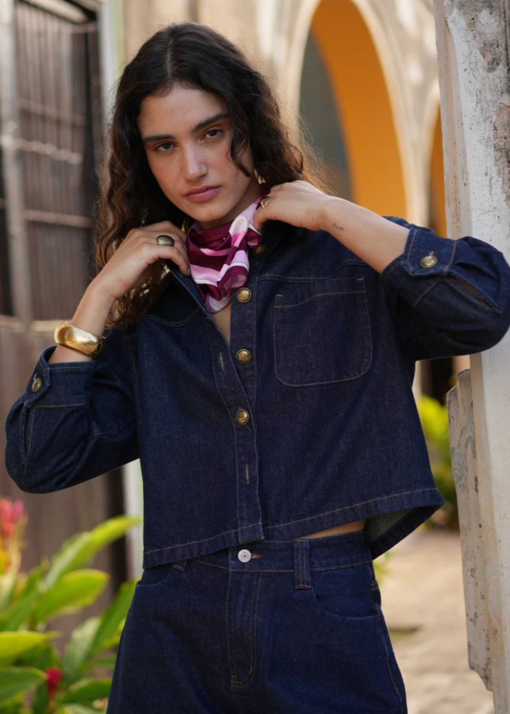 Cali Denim Shirt - Dark Blue