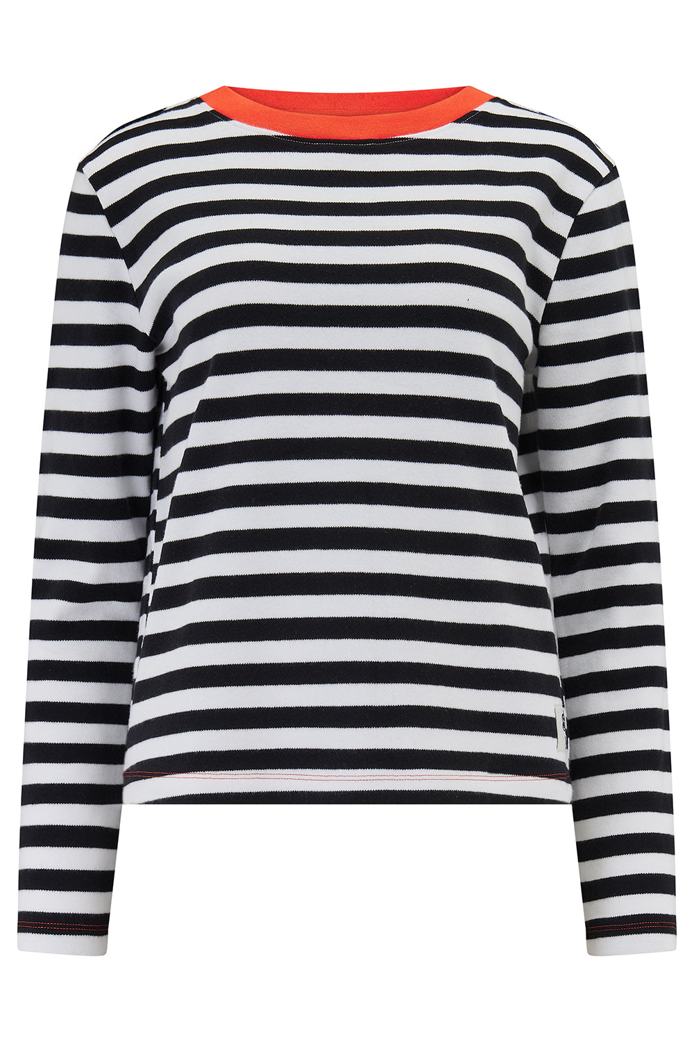 Sugarhill - Vienna - White, black, striped Ringer sweatshirt