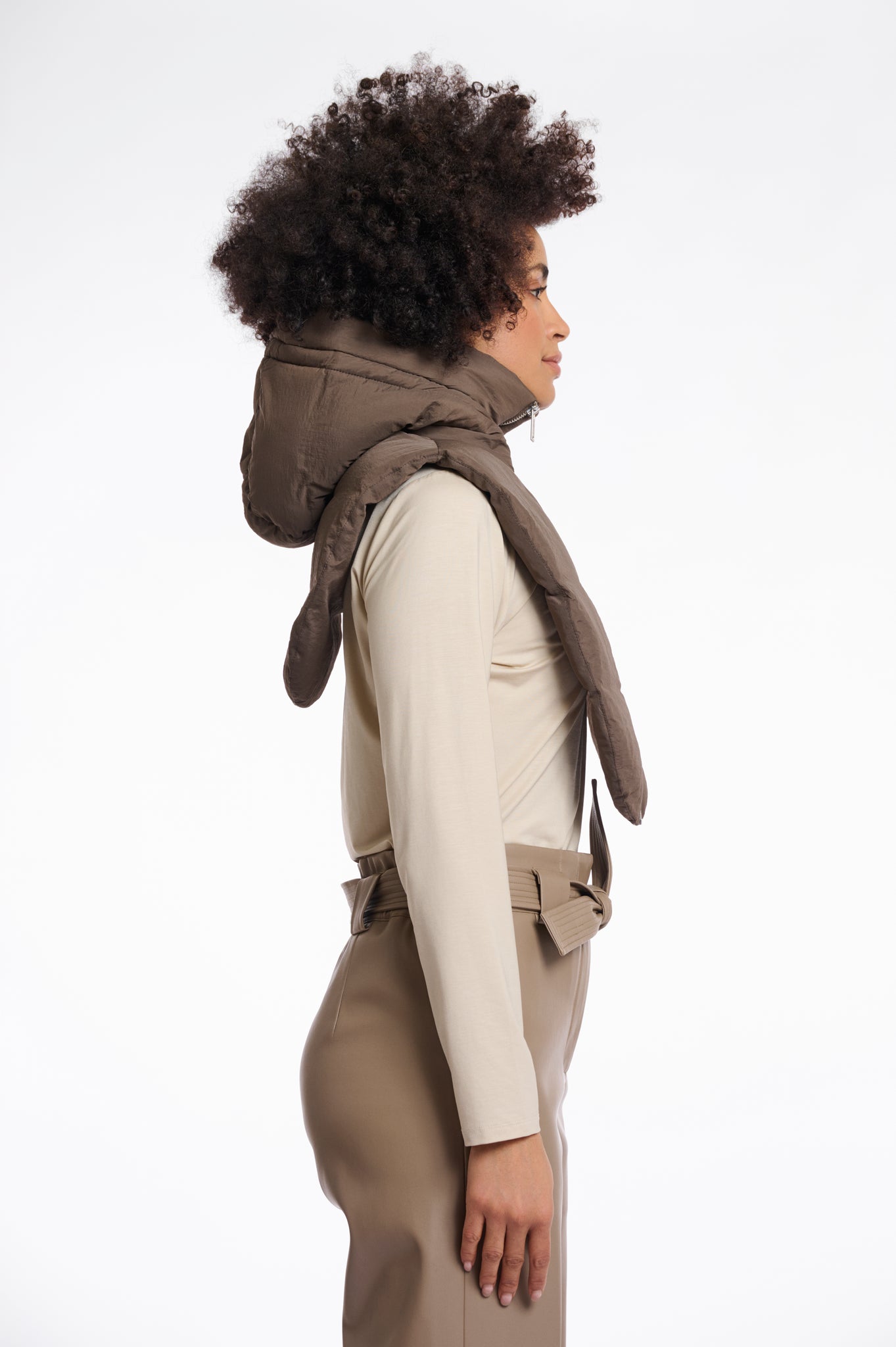 Rino - Tabita Padded Hood - Toffee