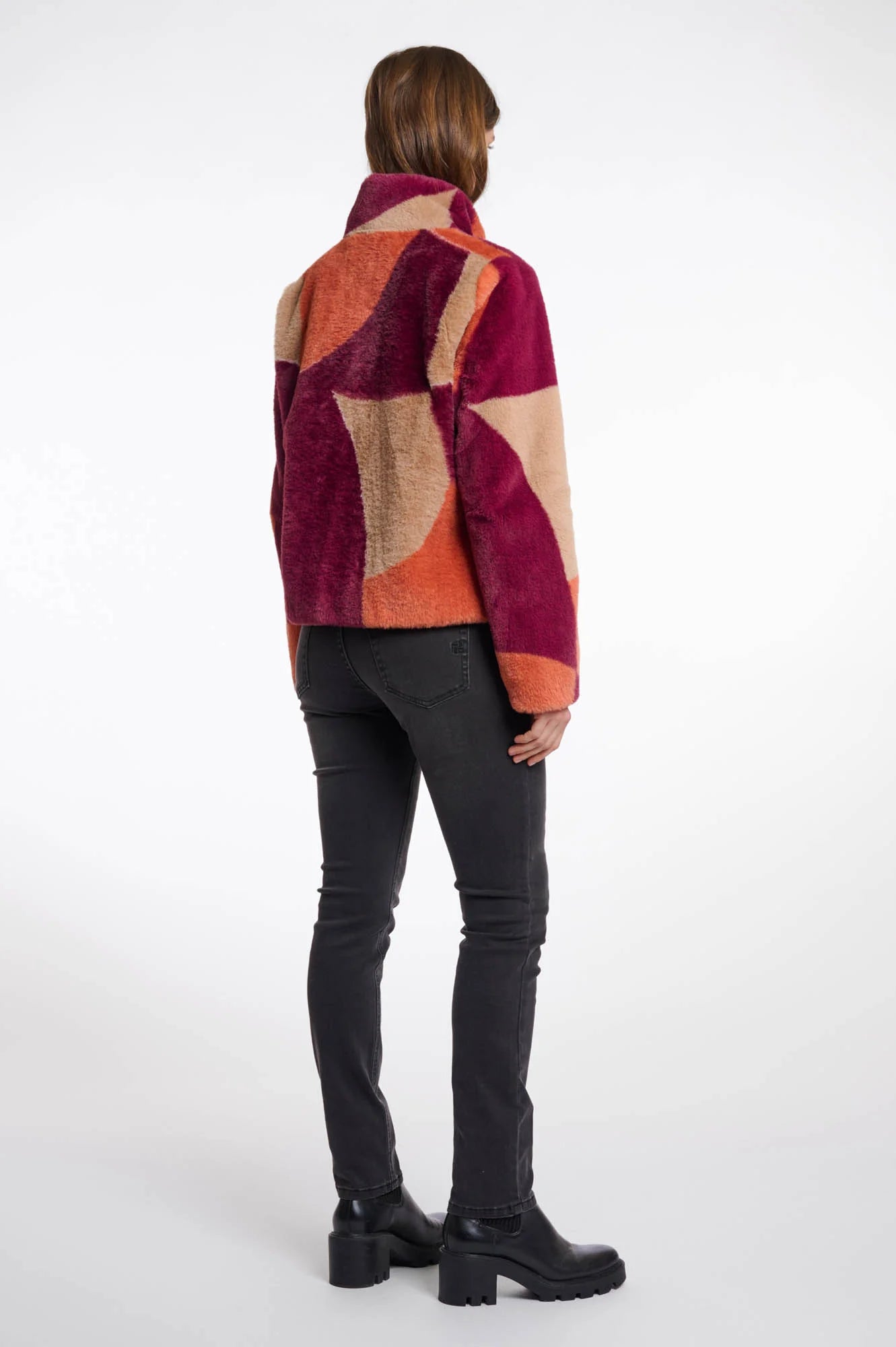 Rino & Pelle - Vie Faux Fur Jacket - Colourblock