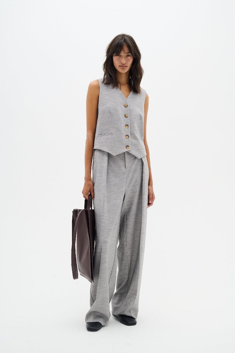 InWear - Khai Pleated Pant - Granite Melange