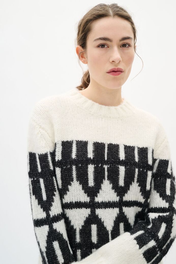 Inwear - Tei Pullover - Light Lurex Fairisle