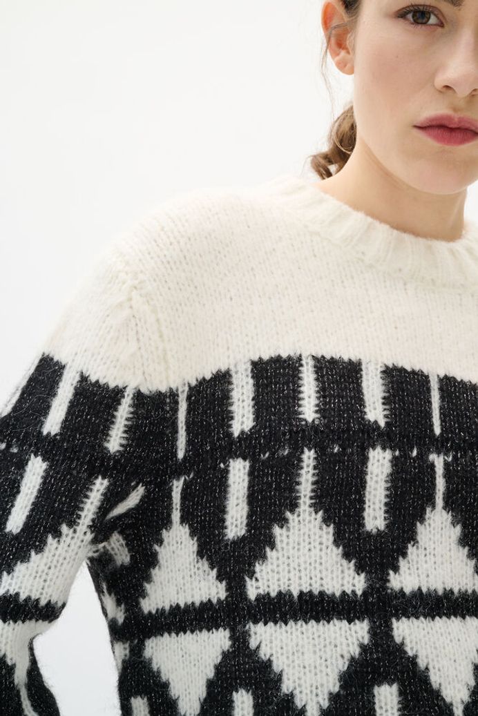 Inwear - Tei Pullover - Light Lurex Fairisle
