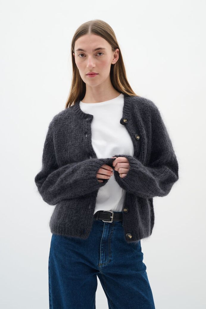 Inwear - Jetra Cardigan - Dark Grey Melange