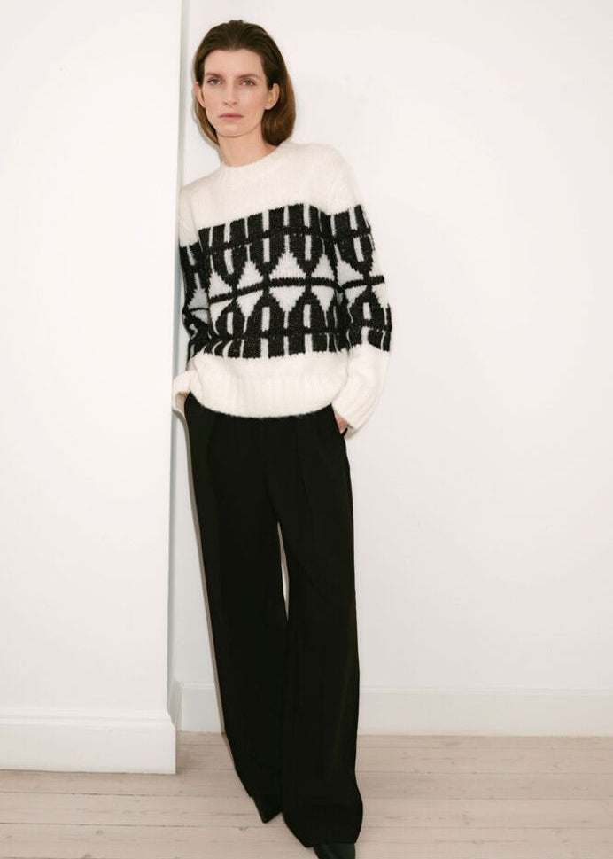 Inwear - Tei Pullover - Light Lurex Fairisle