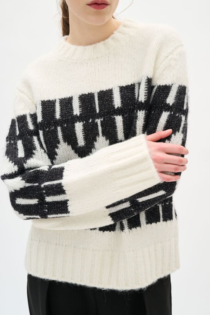 Inwear - Tei Pullover - Light Lurex Fairisle