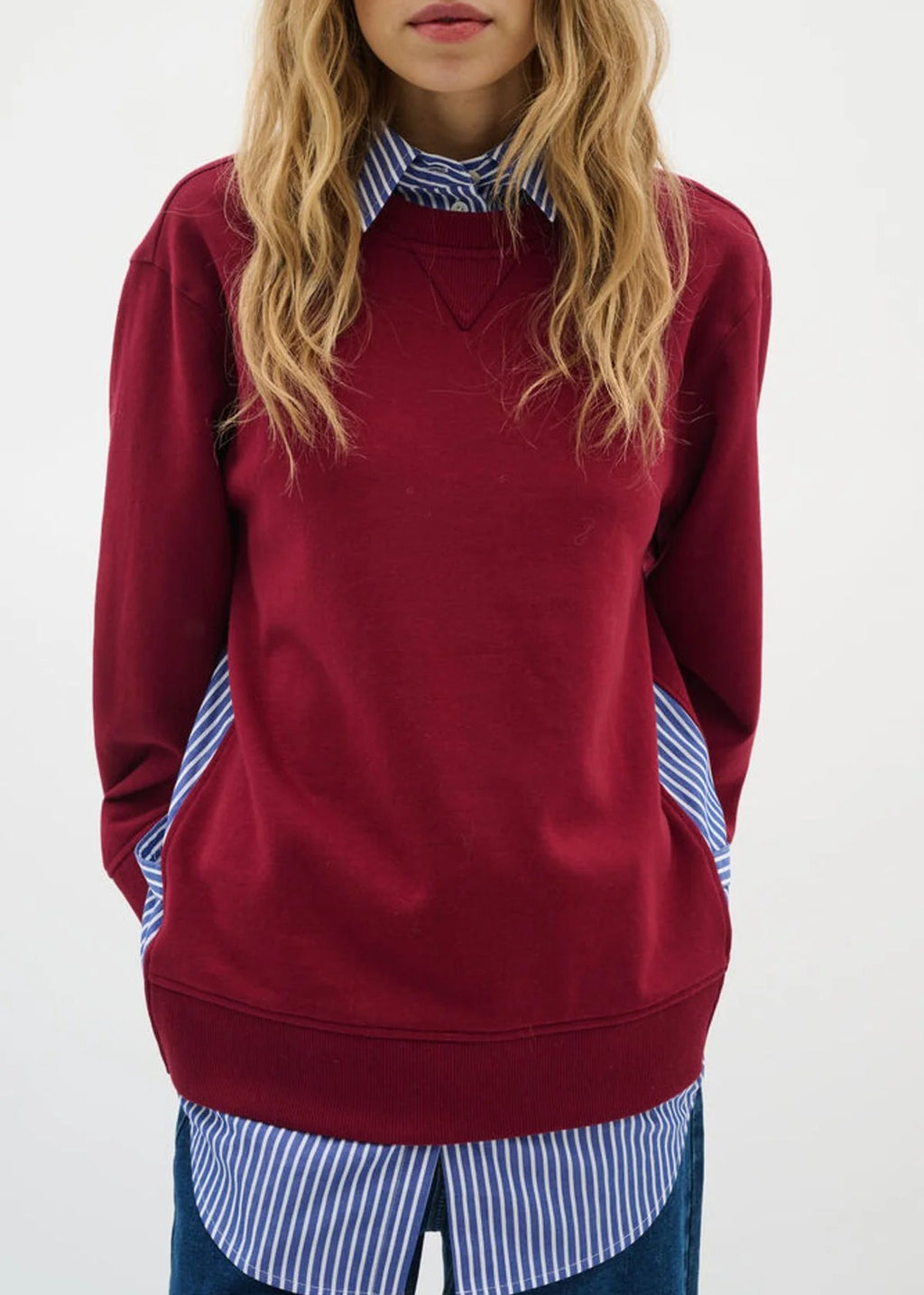Inwear - Natalja Sweatshirt - Sodalite Blue Stripe