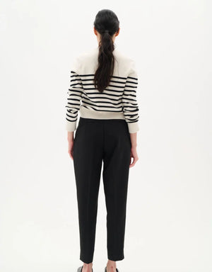 Inwear - Wallis/W Cardigan - Black Stripe