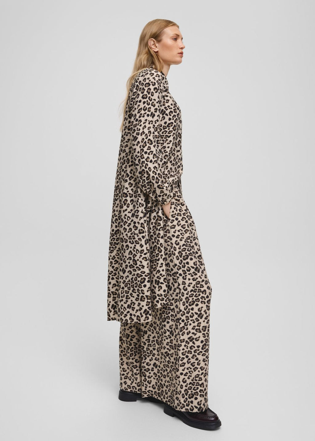 MSCH - Kalani Vlora HW Pants - Humus Leo