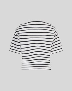 MSCH - Leana Tee Stripe - Egret/Sky Captain