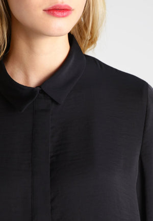 MSCH - Black  Polysilk Shirt